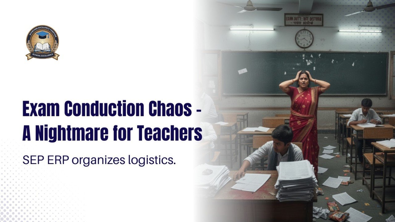 Exam Conduction Chaos - A Nightmare for Teachers: SEP ERP organizes logistics.